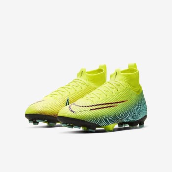 Nike Jr. Mercurial Superfly 7 Elite MDS FG - Nagyobb Gyerek Focicipő - Citrom/Fekete